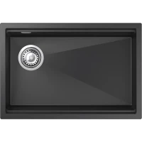 Кухонная мойка Rivelato Lino LN-654-L nero 65x44 см, черный