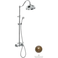 Душевая система Emmevi 12100218BR 200 мм, со смесителем, бронза