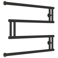 Полотенцесушитель водяной 500x650 темный титан муар Сунержа High-Tech+ model 