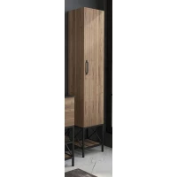 Пенал Comforty Бредфорд 00004148004 напольный L/R, дуб темный/черный