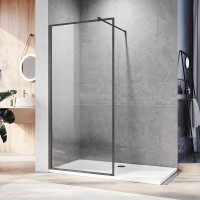 Душевая перегородка Veconi Korato KR81GR-100-01-C8 100 см, профиль графит матовый, стекло прозрачное