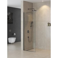 Душевая перегородка Cezares Liberta LIBERTA-L-1-TB-70-C-GM 70 см, профиль оружейная сталь матовый, стекло прозрачное