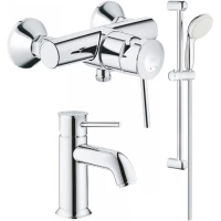 Комплект смесителей Grohe BauClassic 32867000 + 23162000 + 27924001
