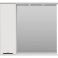 Зеркальный шкаф 80x74,5 см белый глянец L Misty Атлантик П-Атл-4080-010Л