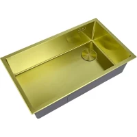Кухонная мойка Zorg LUX 7444 GOLD 74x44 см, золотой матовый