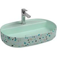 Раковина 60x40 см Isvea Infinity Terrazzo 10NF65060-TRZ-2T
