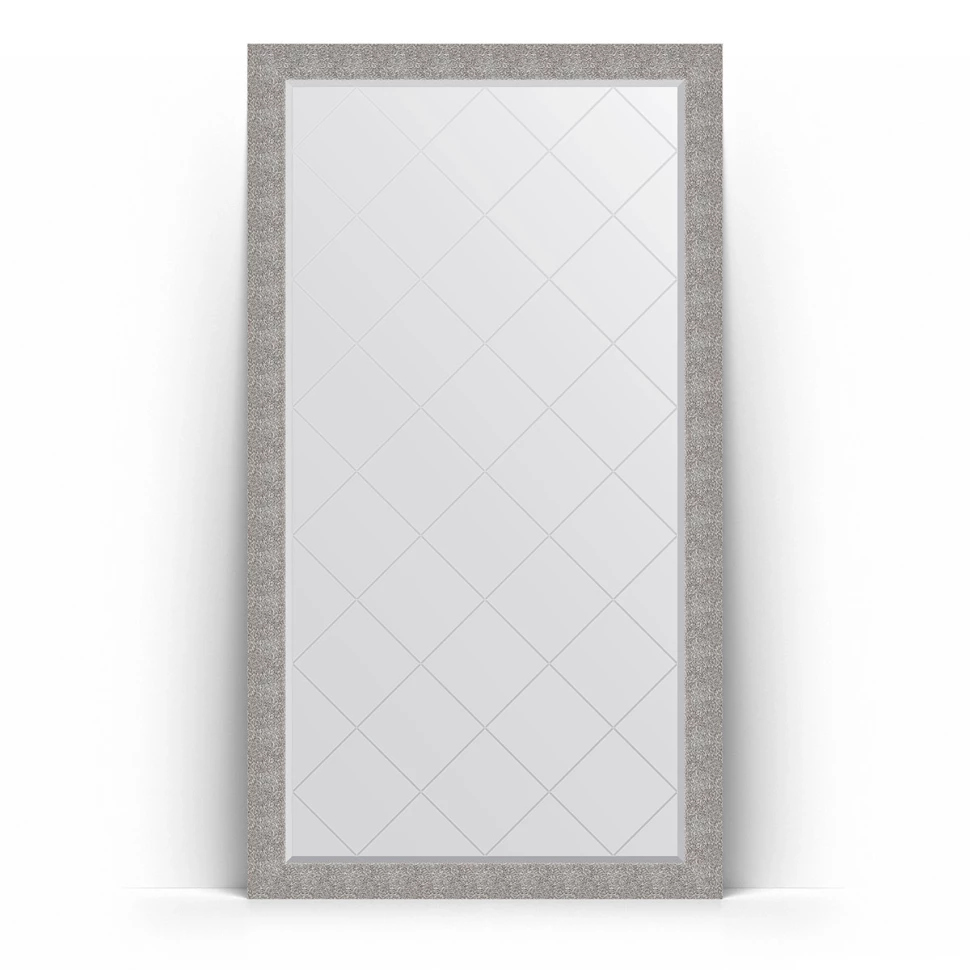 Зеркало напольное 111x201 см чеканка серебряная Evoform Exclusive-G Floor BY 6386 зеркало напольное 111x201 см алюминий evoform exclusive floor by 6182