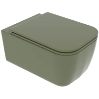 Унитаз подвесной GSG Brio BRWCSO026 безободковый, оливковый матовый