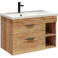 Тумба с раковиной дуб галифакс 81 см Grossman Форта 108004 + 30469