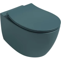 Унитаз подвесной Isvea Sentimenti Neo 10AR02010-2P безободковый, изумрудный матовый