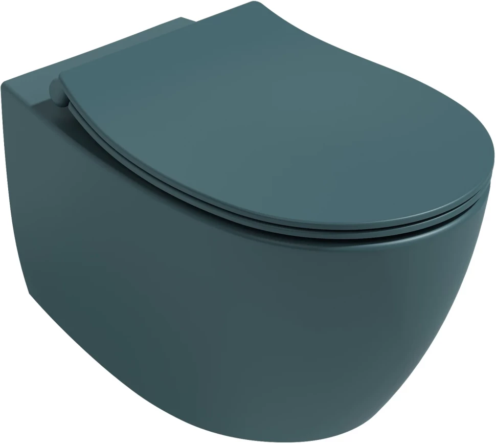 

Унитаз подвесной Isvea Sentimenti Neo 10AR02010SV-2P безободковый, изумрудный матовый