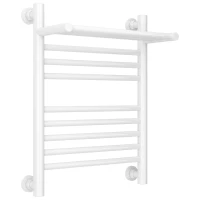 Полотенцесушитель водяной 500x400 белый глянец Сунержа Богема с полкой+ 12-0223-5040