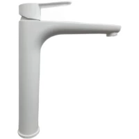 Смеситель для раковины Webert Sax Evolution SE830402740 с донным клапаном, белый матовый