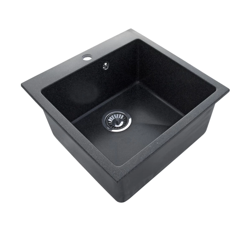 Кухонная мойка AquaGranitEx черный M-31(308)