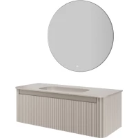 Комплект мебели Armadi Art Voi Cashmere 782-120-R-C + 786-120-C без отв. + 545-100-CR 122 см, подвесной, кашемир матовый