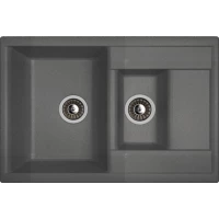 Кухонная мойка Dr.Gans Астра 760К 25.065.D0760.411 76x51 см, графит