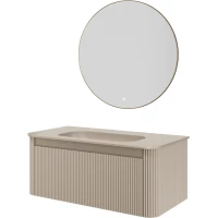 Комплект мебели Armadi Art Voi Daphne 782-100-R-D + 786-100-D без отв. + 545-80-MG 102 см, подвесной, бежевый матовый