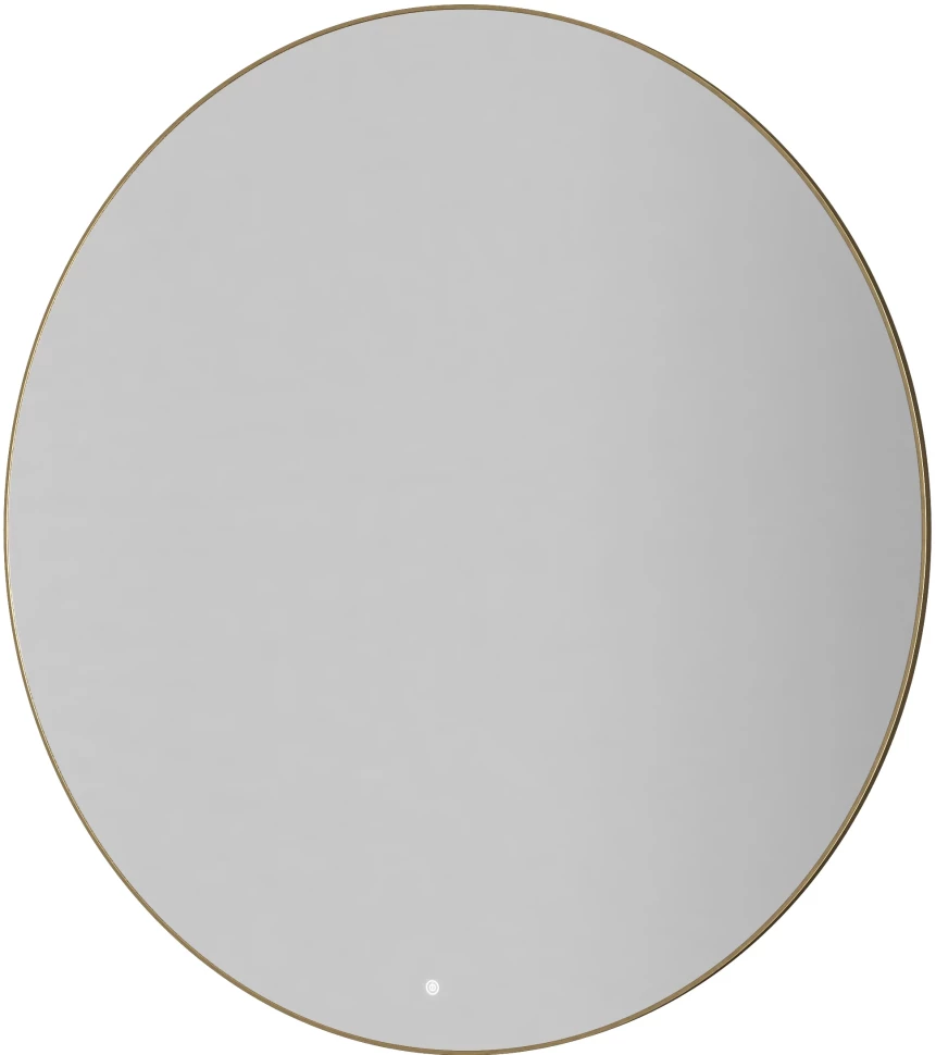 Зеркало Armadi Art 545-120-MG 120x120 см, с LED-подсветкой, сенсорным выключателем, диммером, антизапотеванием, золотой матовый