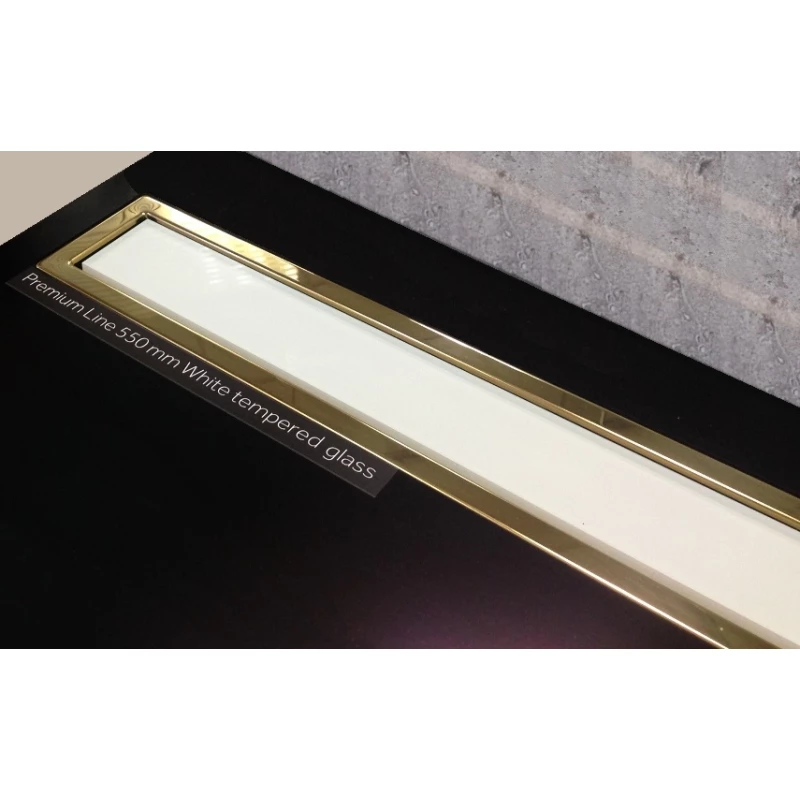 Душевой канал 300 мм Pestan Confluo Premium White Glass Gold Line 13100088