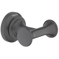 Крючок Aquatek Классик AQ4502MB двойной, для ванны, черный матовый