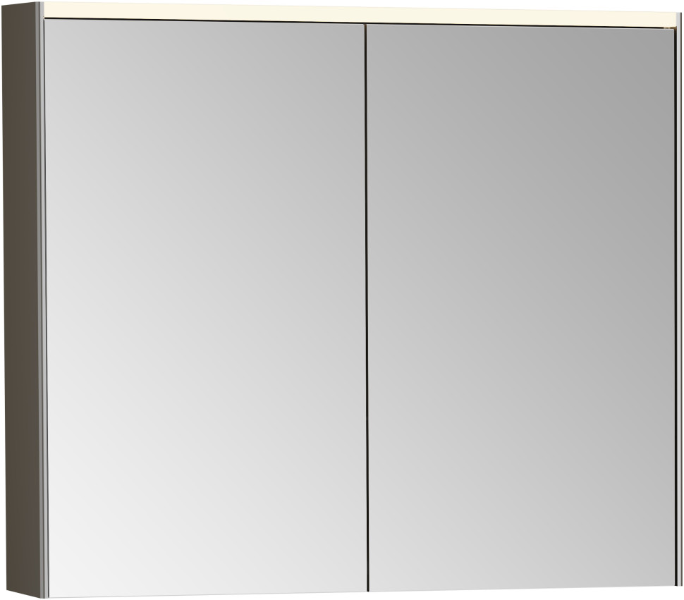 Зеркальный шкаф 82х69,5 см антрацит глянец Vitra Mirrors 66911