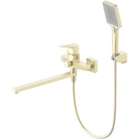 Смеситель для ванны Wonzon & Woghand WW-639906-BG универсальный, с душевым гарнитуром, золотой матовый