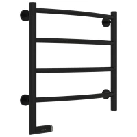 Полотенцесушитель электрический 500x500 черный матовый МЭМ левый Сунержа Галант 2.0 31-5200-5050