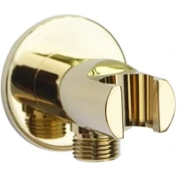 Подключение для душевого шланга с держателем Magliezza Piccolo 50307-do золотой