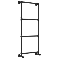 Полотенцесушитель водяной 1260x500 черный матовый Сунержа Ренессанс 1304 31-0280-1250