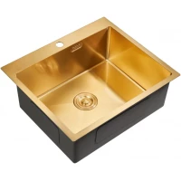 Кухонная мойка Milacio Denia 59 золотой матовый MC.77498