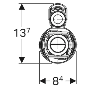 Изображение товара комплект механизма смыва 3/8" и 1/2" подвод воды универсальный, тип 290-380 geberit 283.313.21.2