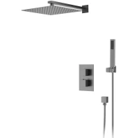 Душевой комплект D&K Bayern.Liszt DA2515706A04 300 мм, с термостатом, графит