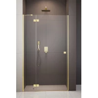 Душевая дверь Radaway Essenza Gold DWJ 120 Left 1385016-09-01L 120 см L, профиль золотой, стекло прозрачное