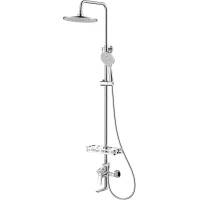 Душевая система Lemark Verba LM11462C 250 мм, со смесителем, хром