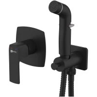 Гигиенический душ Lemark Ursus LM7219BL со смесителем, черный матовый