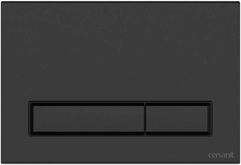 Смывная клавиша Cersanit Blick черный матовый A64115 - фото 1