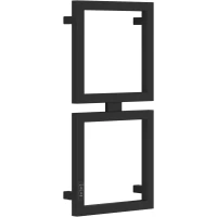 Полотенцесушитель электрический Сунержа Этюд E 31-0844-6030 690x330, МЭМ левый, черный матовый