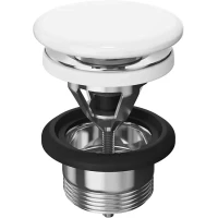 Донный клапан для раковины Kerama Marazzi DRR.2\WHT универсальный, белый глянец