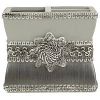 Держатель зубных щеток Avanti Braided Medallion Silver 11166B-SLV
