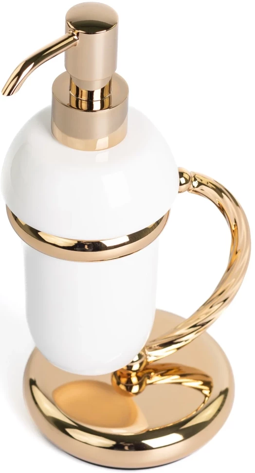 Дозатор для жидкого мыла Stil Haus Giunone G720(16) настольный, золотой