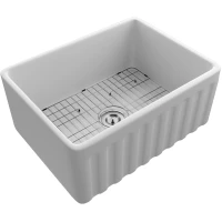 Кухонная мойка Paulmark Glamp PM086146-WH 61x43,3 см, белый глянец