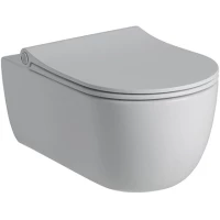 Унитаз подвесной Noken Acro Compact N380000083 безободковый, белый матовый