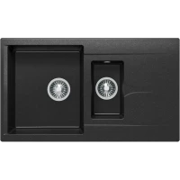 Кухонная мойка Polygran Brig-870 черный 627383