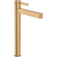 Смеситель для раковины Hansgrohe Finoris 76072140 CoolStart, с донным клапаном, бронза