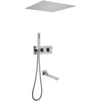 Душевой комплект Abber Daheim AF8254SP 500 мм, с термостатом, сатин