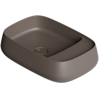 Раковина-чаша Alice Nur Plan 33200143N 60x40 см, накладная, кофе матовый