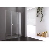 Душевая дверь распашная Cezares Elena 130 см текстурное стекло ELENA-W-B-13-30+60/40-P-Cr-R