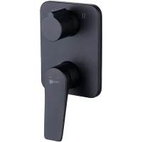 Смеситель для ванны Lemark Bronx LM3727BL встраиваемый, черный матовый