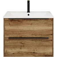 Тумба под раковину La Fenice Tesoro FNC-01-TES-DGT-100-2 98,8 см, подвесная, дуб галифакс
