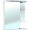 Зеркальный шкаф 60x72 см белый глянец L Bellezza Магнолия 4612709002016 - 1